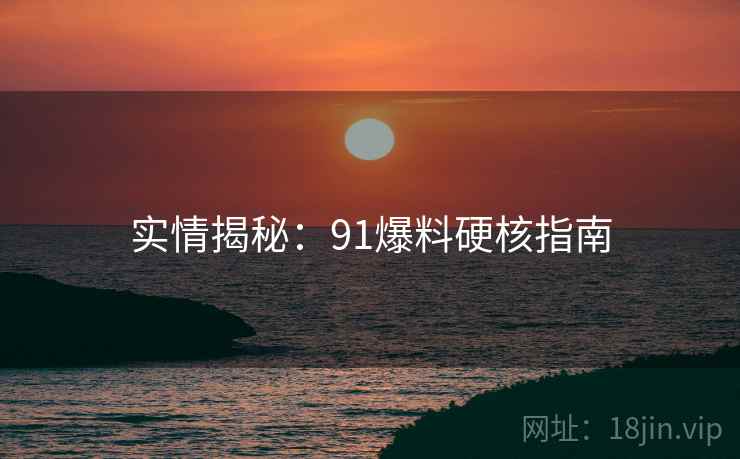 实情揭秘：91爆料硬核指南