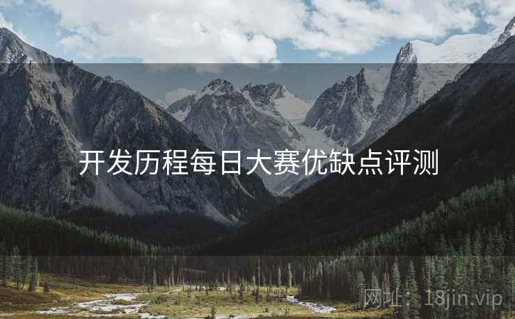 开发历程每日大赛优缺点评测