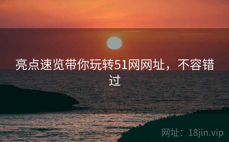 亮点速览带你玩转51网网址，不容错过