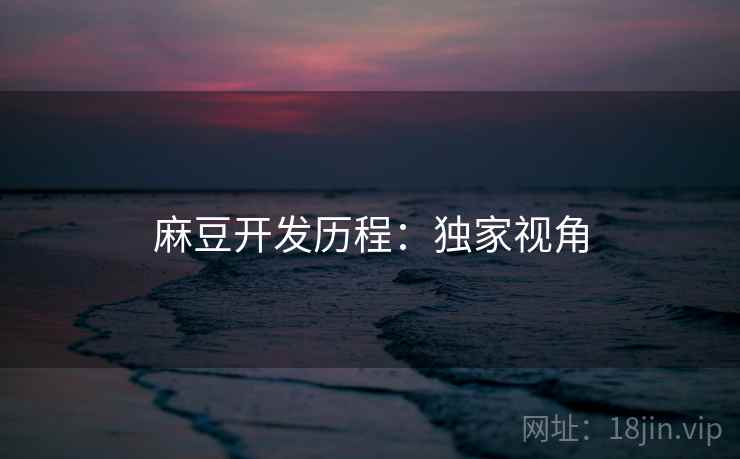 麻豆开发历程：独家视角