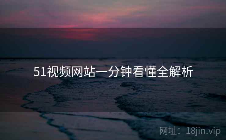 51视频网站一分钟看懂全解析